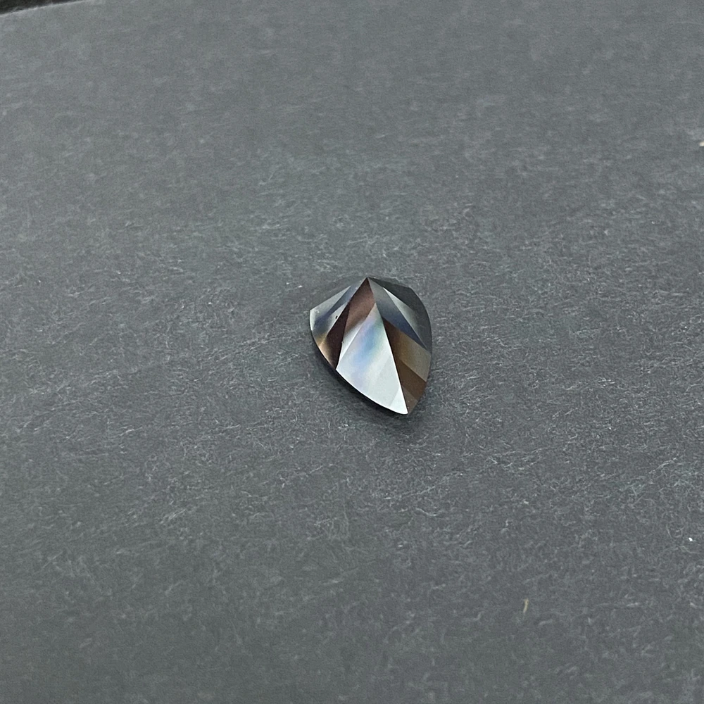 Big Size 13x18MM GRA Synthetic Moissanite Pear Cut Clarity VVS Black Loose Diamond Gemstones