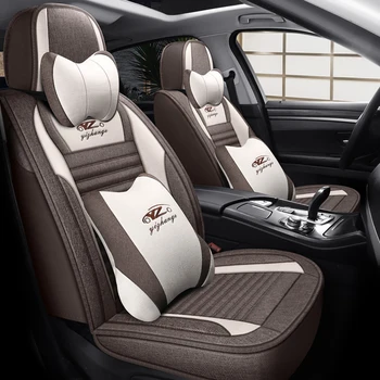 

Full Coverage flax fiber car seat cover auto seats covers for toyota 4runner auris avensis t25 t27 camry 40 50 55 70