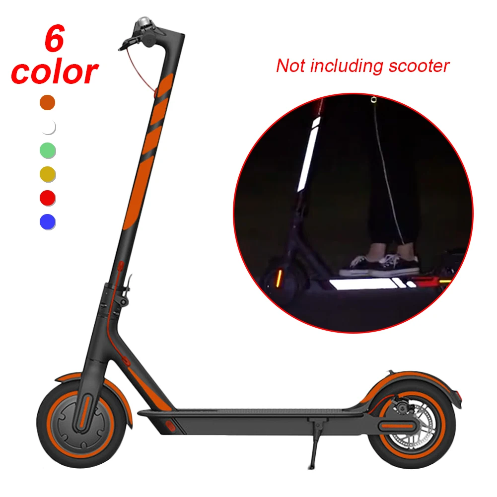 

Scooter Sticker Reflective PVC Scooter Decal Waterproof Night Riding Warning Strip for Xiaomi Mijia M365 M365 Pro