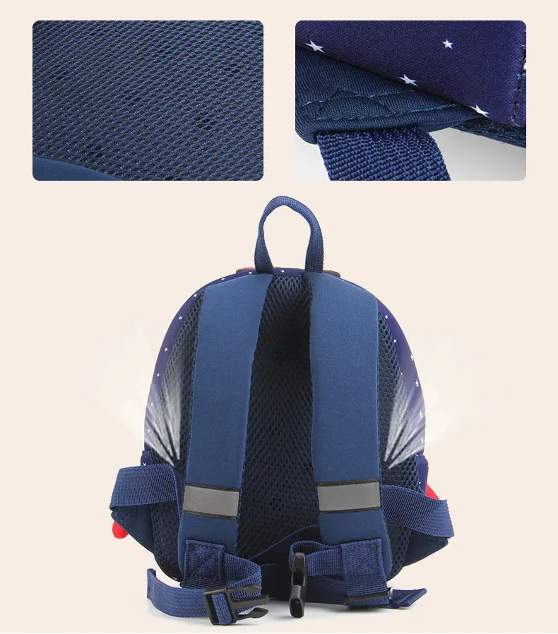 3D мультфильм ракета Детский рюкзак для малышей Детский рюкзак сумка для детского сада космическая капсула школьные сумки Mochilas Escolares Para Ni O