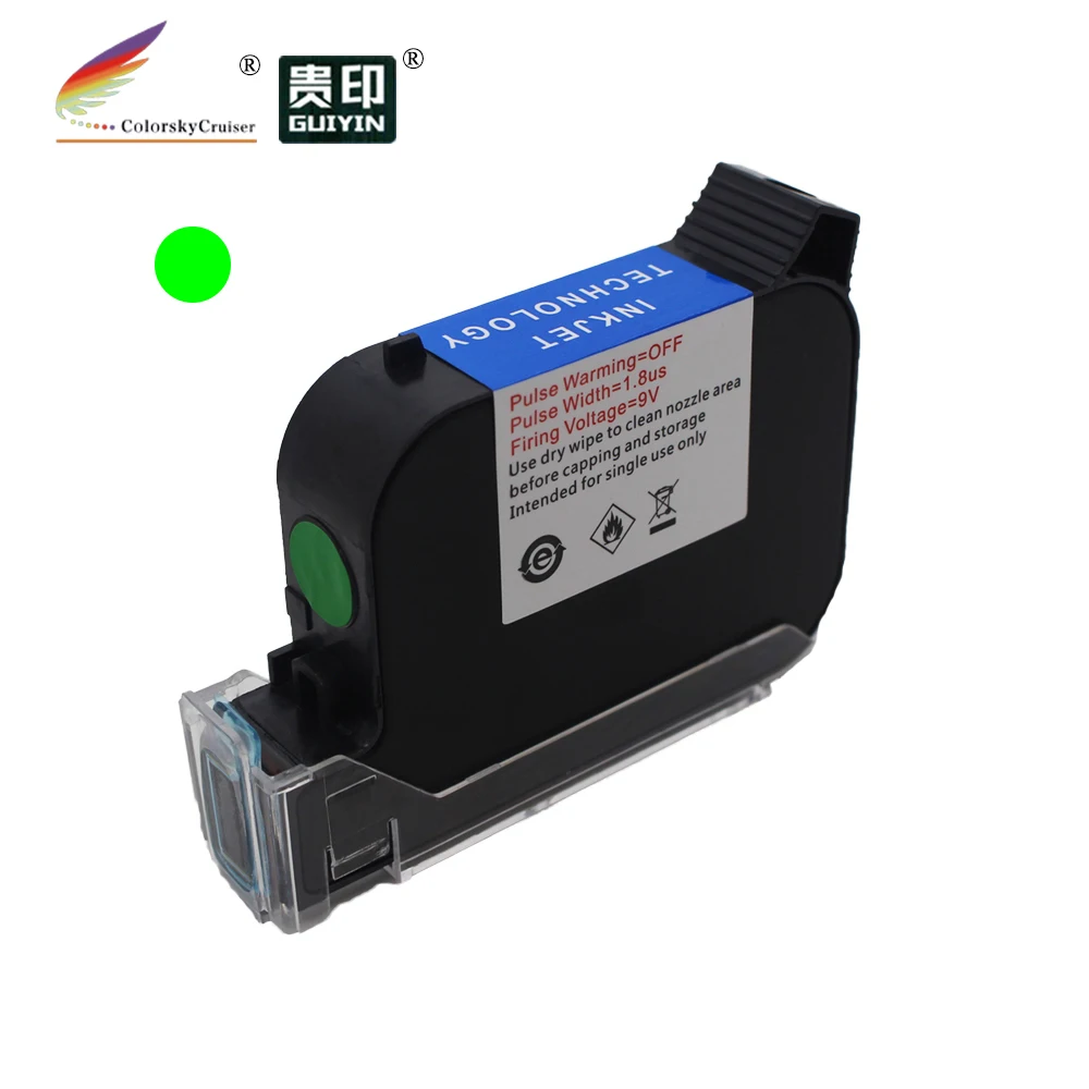 Cartucho de Tinta Rápido do Inkjet de Eco para o Codificador Altura de Impressão 600dpi da Impressora do Código do Jato de Tinta Solvente Seco Acessível Esperto q r 1 - 2 12.7mm S127 - Imagem 5