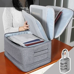Multi-purpose Briefcase Travel Necessary High Capacity Document Handbag Certificate Contract Material Storage Bag Accessories