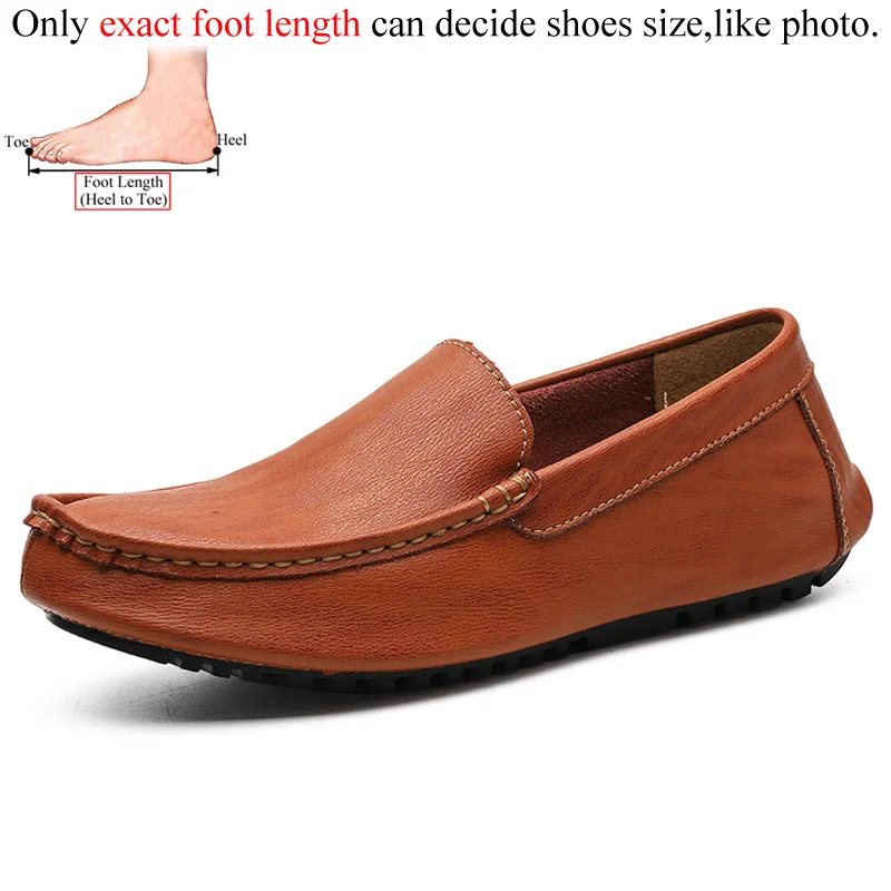 Red brown Повседневные мужские лоферы из натуральной кожи; сезон осень; chaussure homme Mocasines Hombre; мокасины; Лоферы для вождения - Цвет: Red brown