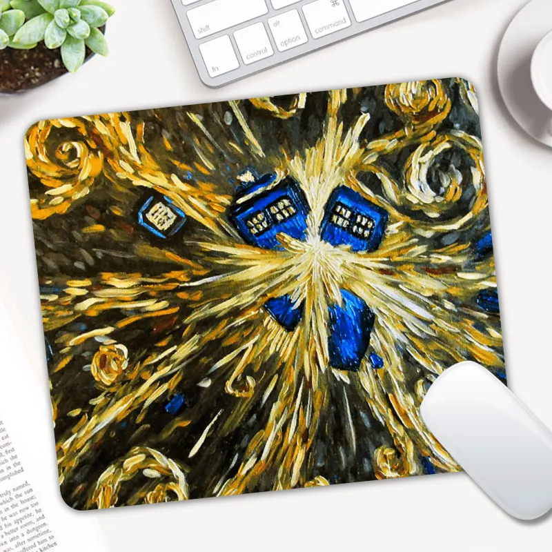 

Doctor Who TARDIS Printed Mouse Pad Computer Mousepad Anti-slip Natural Rubber anime Mouse pad gamer Mat