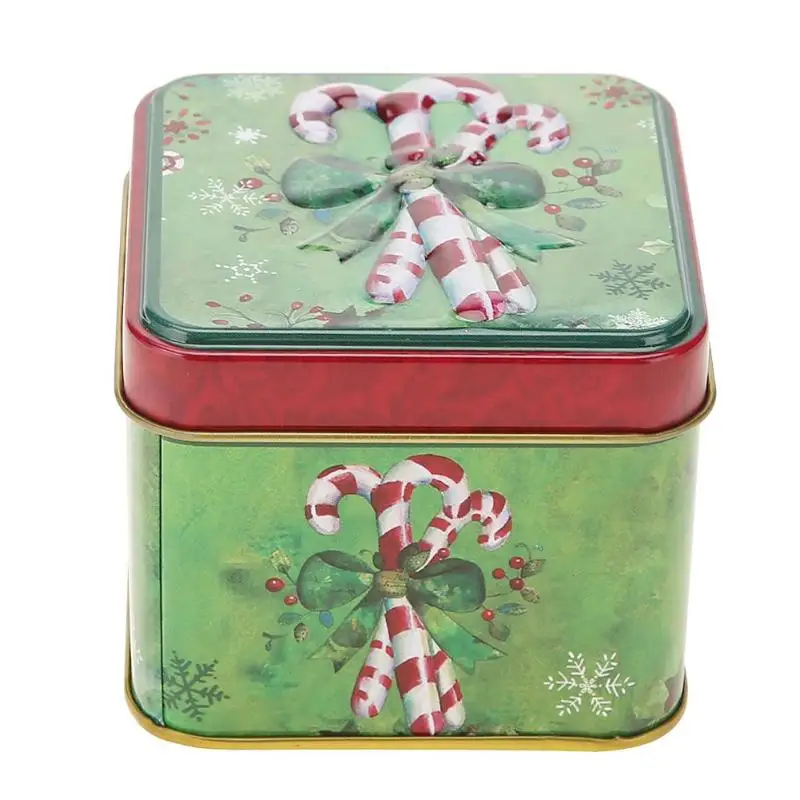 1 шт., сумка для конфет с рождеством, мини-подарочная посылка, чехол для выпечки конфет, печенья, печенья, рождественские украшения для дома - Цвет: 78x78x65mm