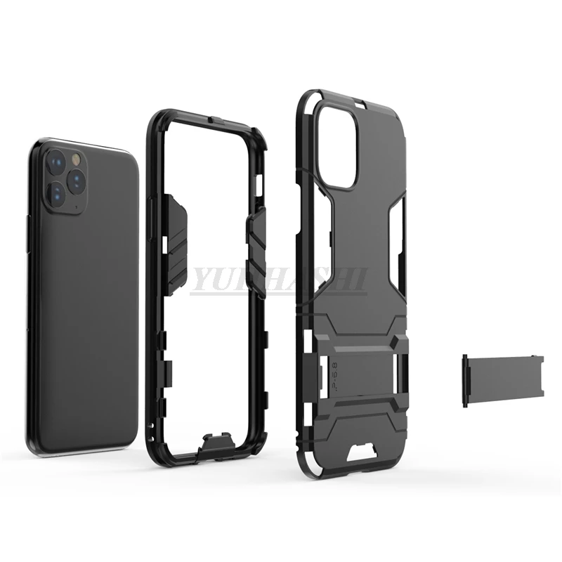 Yuhashi противоударный жесткий чехол-подставка для iPhone 11, защитный чехол-накладка для телефона, чехол-бампер для iPhone 11