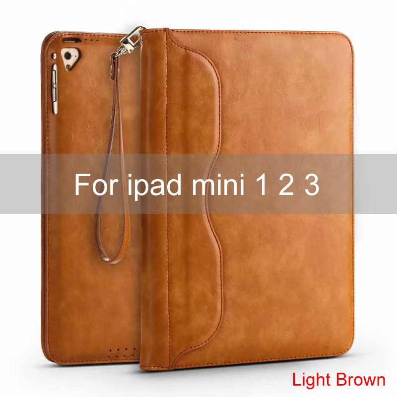 Essidi роскошный кожаный умный чехол рукав для iPad mini 4 3 2 1th Gen стенд планшетный защитный чехол для IPad Mini 1 2 3 4 - Цвет: For mini 1 2 3