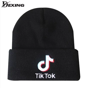 

TikTok Unisex Hats Knitted Cap Woman Beaines For Winter Men Gorras Simple Hats Warm Solid Casual Lady Beanies