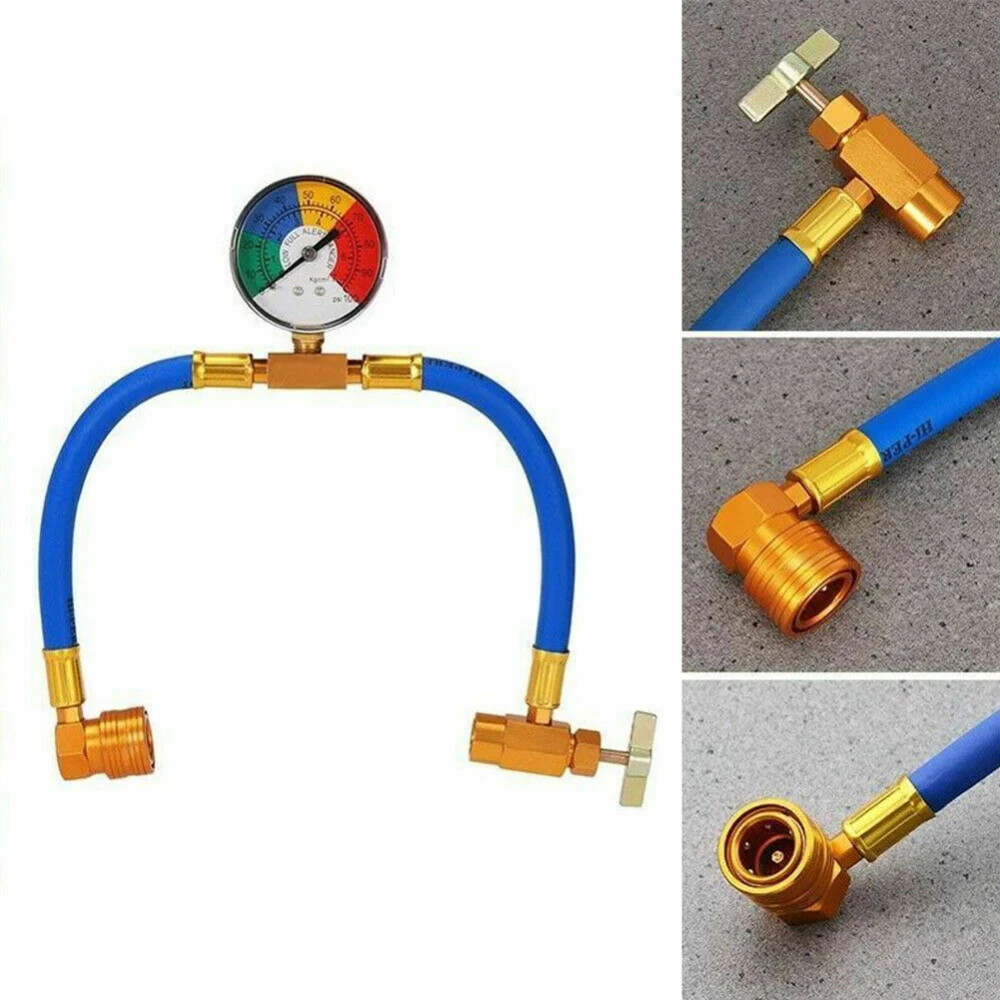 R134a Refrigerant Gas Recharging Kit Car Air Conditioner, 48 OFF