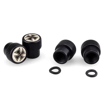 

4pcs/lot For Car Bike Motorcycle Truck Cross Style Tyre Tire Valve Caps Anti Theft Wheel Air Valve Stem Dust Caps Accessories