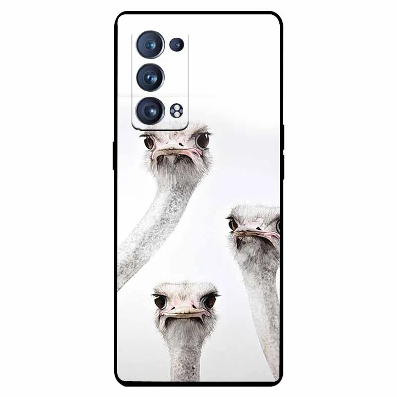 Shockproof Soft Silicone TPU Back Cover for Oppo Reno 6 Pro 5G - Cute and Durable