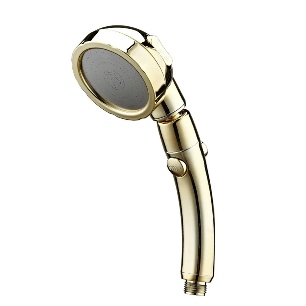 

Germany Golden Belt Switch Three Stop Water Pressurized Handheld Shower Hotel Multifunctional Shower Head