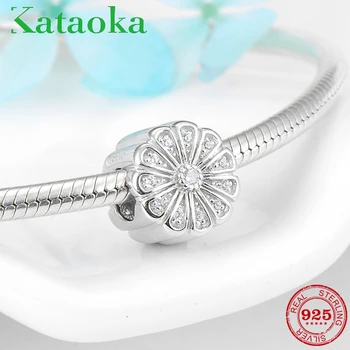 

Round shape like Lemon slice Real 925 Sterling Silver charms CZ beads Fit Original European Charm Bracelets bangles Jewelry