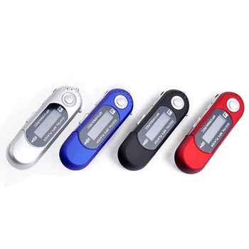 

Portable Digital Mini USB MP3 Music Player Auto Car FM Radio Function With TF Card Slot LCD Screen USB Flash Drive With Earphone