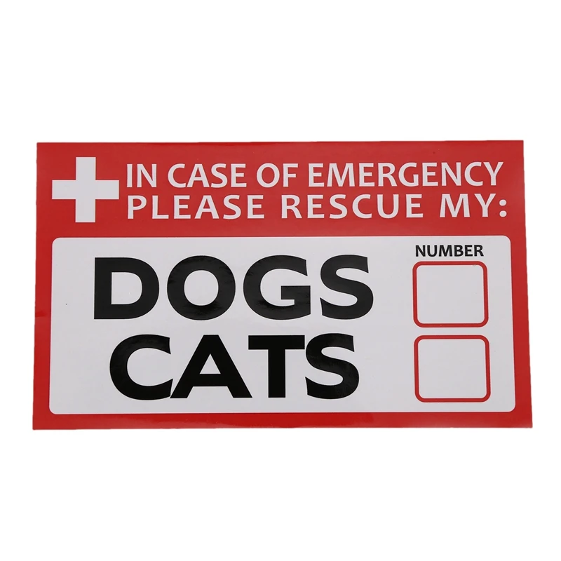 ABKT-10pc в чехол для экстренной помощи My Dogs Cat Наклейка Виниловая наклейка сохранить безопасность домашних животных