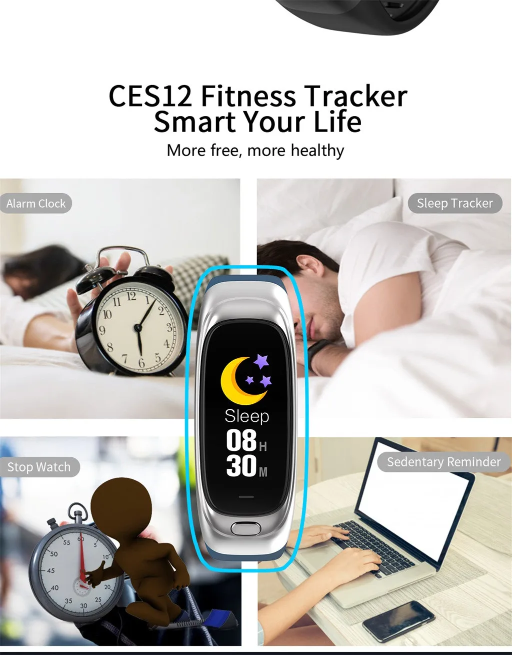 Beautyss Smart Bracelet 32G U Disk Heart Rate Band Sleep Monitor Blood Pressure Fitness Waterproof amazfit bip Sport Band