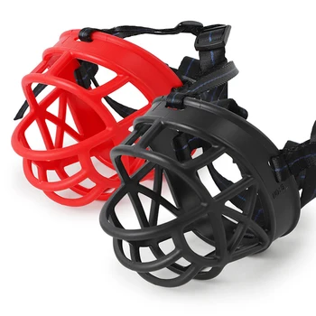 

Anti Barking Muzzle For Dogs Mask Silicone Muzzlesmuilkorf voor hond Oft Silicone Pet Prevent Biting Mask Mask Ventilated