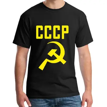 

Personalized cccp hammer sickle soviet union communist commun t-shirts men's XXXL 4Xl 5XL popular slim fit