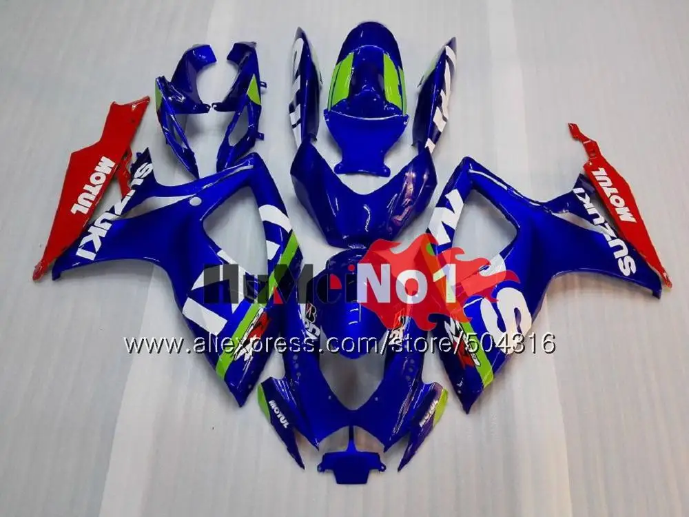 Корпус для SUZUKI GSX R600 GSX-R750 GSXR 600 750 CC 06 07 2006 2007 16MC. 136 GSXR-600 K6 GSXR600 GSXR750 06 07 зеленый топ обтекатель - Цвет: No. 14