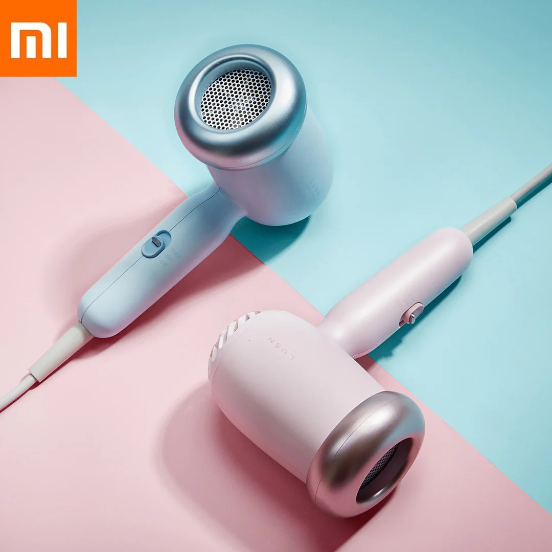 Xiaomi детский Фен Мягкий ветер не горячий низкий уровень шума излучения универсальный мотор Безопасность Блокировка от детей компактный Xiomi детский Фен