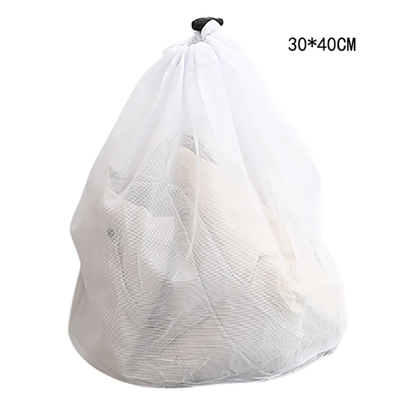 New Practical Large Washing Net Bags, Durable Fine Mesh Laundry Bag With Lockable Drawstring For Big Clothes#j - Цвет: B1