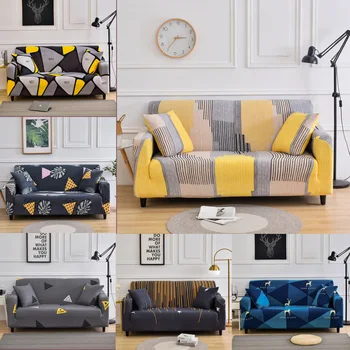 

Geometric Elastic Sofa Cover for Living Room Modern Printed Sofa Slipcover Furniture Protector for Armchairs Home Decor