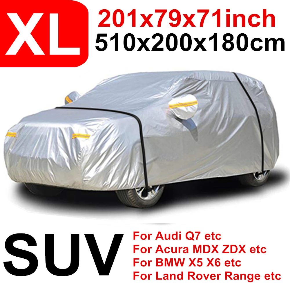 M, L, XL, чехол для внедорожника, автомобиля, 210 T, защита от воды и дождя, защита от пыли, УФ, защита от солнца, для улицы, в помещении, D40 - Название цвета: Серый