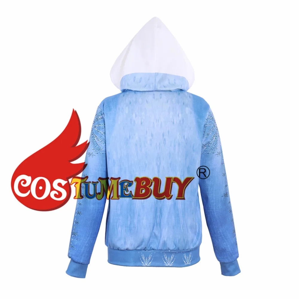 Costumebuy Толстовка принцессы Эльзы для косплея на молнии Снежная королева Эльза Анна кофта с капюшоном Толстовка куртка свитер пальто S-5XL