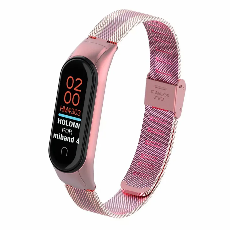 5 цветов браслет для xiaomi mi band 3/4 ремешок из нержавеющей стали спортивный ремешок для часов xiaomi mi band 4 3 Аксессуары для ремешка