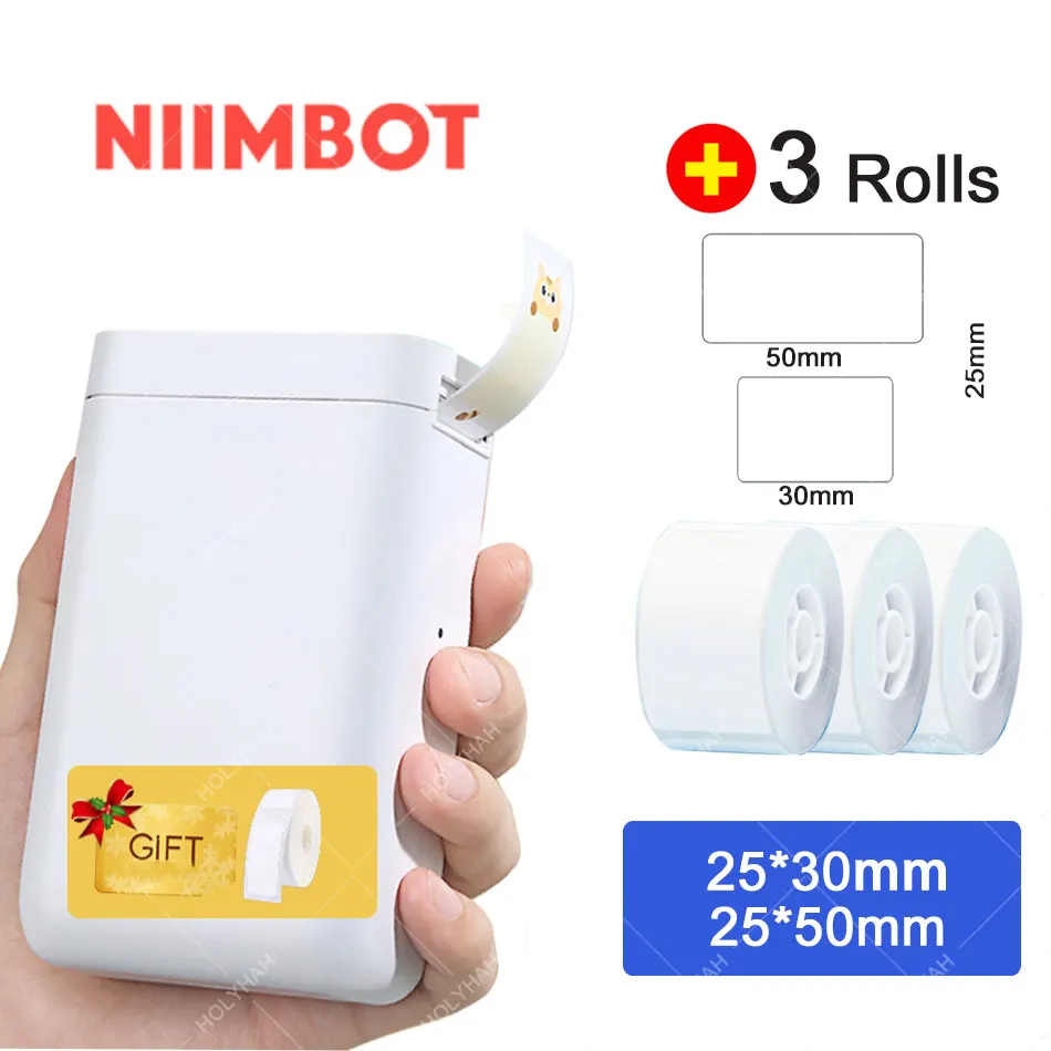 Niimbot D101 D11 Plus Thermal Label Printer Portable Pocket Label Maker Mobile Phone Home Office Use Mini Printing Machine 