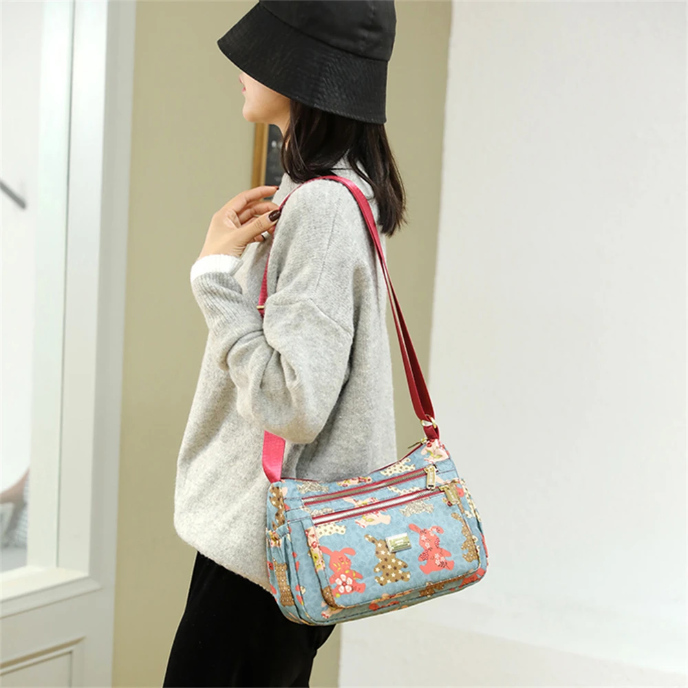 Fashion Flower Pattern Design Ladies Shoulder Bag New Women's Travel Bag High Quality Leather Women Messenger Bags Bolso Mujer