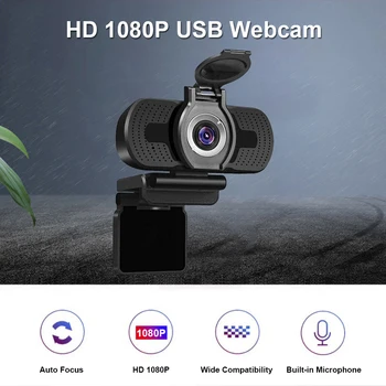 

1080P Full HD USB Web Camera with Microphone for Video Conference Live Streaming Digital USB Video Recorder Home Office