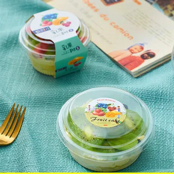 

50pcs creative cake box fruit cream cup pudding cheese mousse ice cream transparent box DIY baking packaging packing Gift boxes