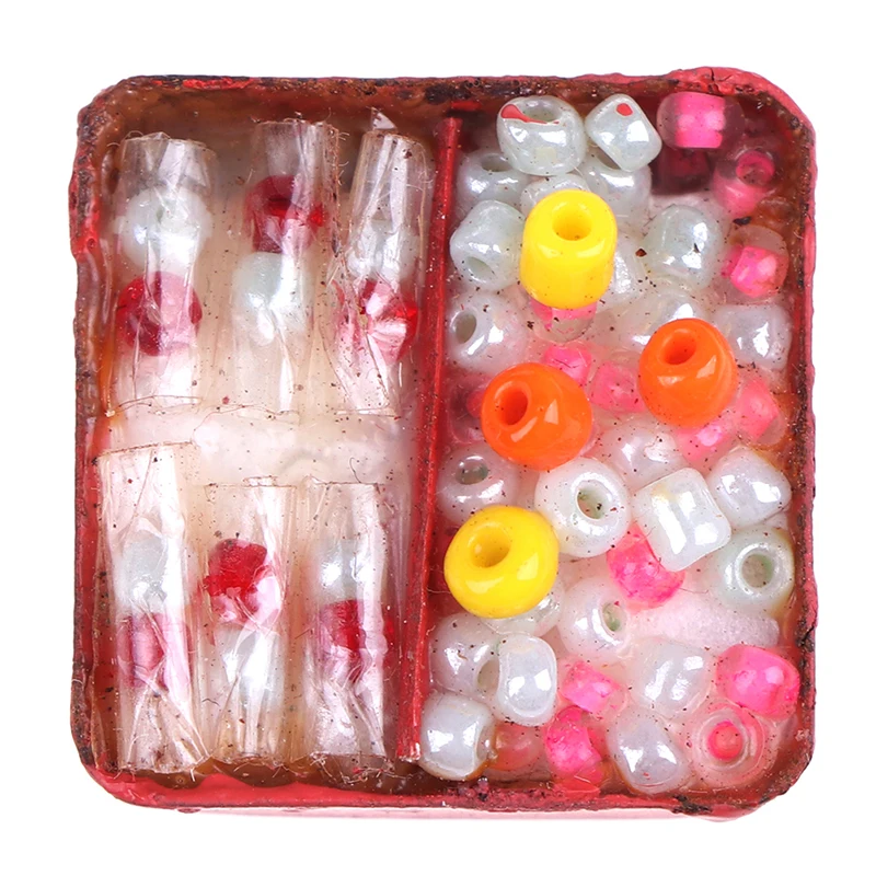 1:12 Doll House Miniature Christmas Ornaments Gift Box with candy medol
