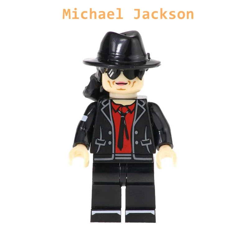 Певец MJ Elvis GrungeLcon Хацунэ Мику Дэдпул отец Marvel игрушки строительные блоки для детей