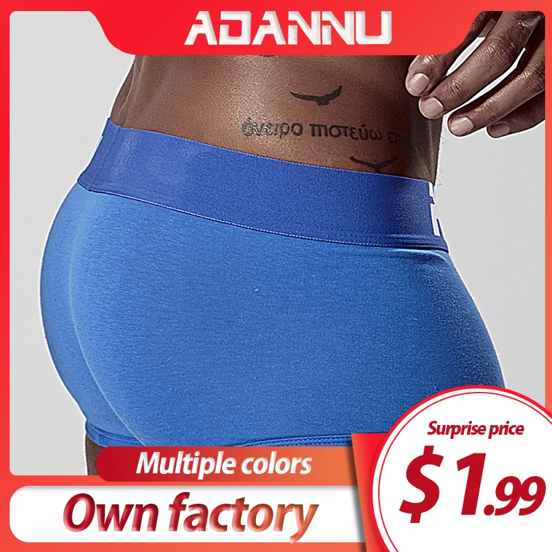 ADANNU бренд сексуальное нижнее белье мужские боксерские, Модальные Cueca Tanga дышащие удобные трусы мужские трусы-боксеры шорты быстросохнущие Calzoncillo