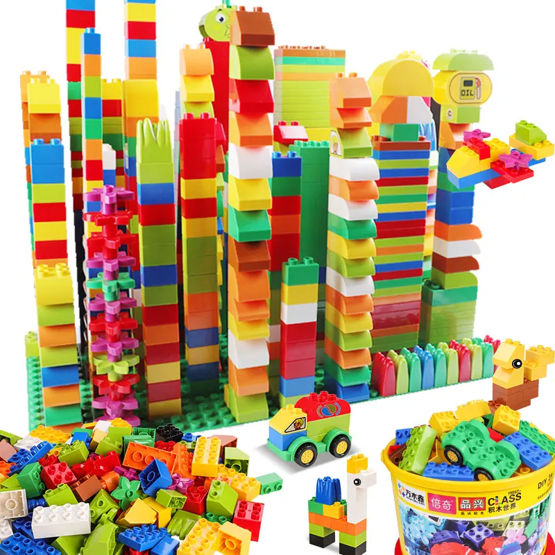 

DIY Big Size Building Blocks Big Bricks Truck Car Educational Learning Toys for Children Construction Blocks Creative Assembly