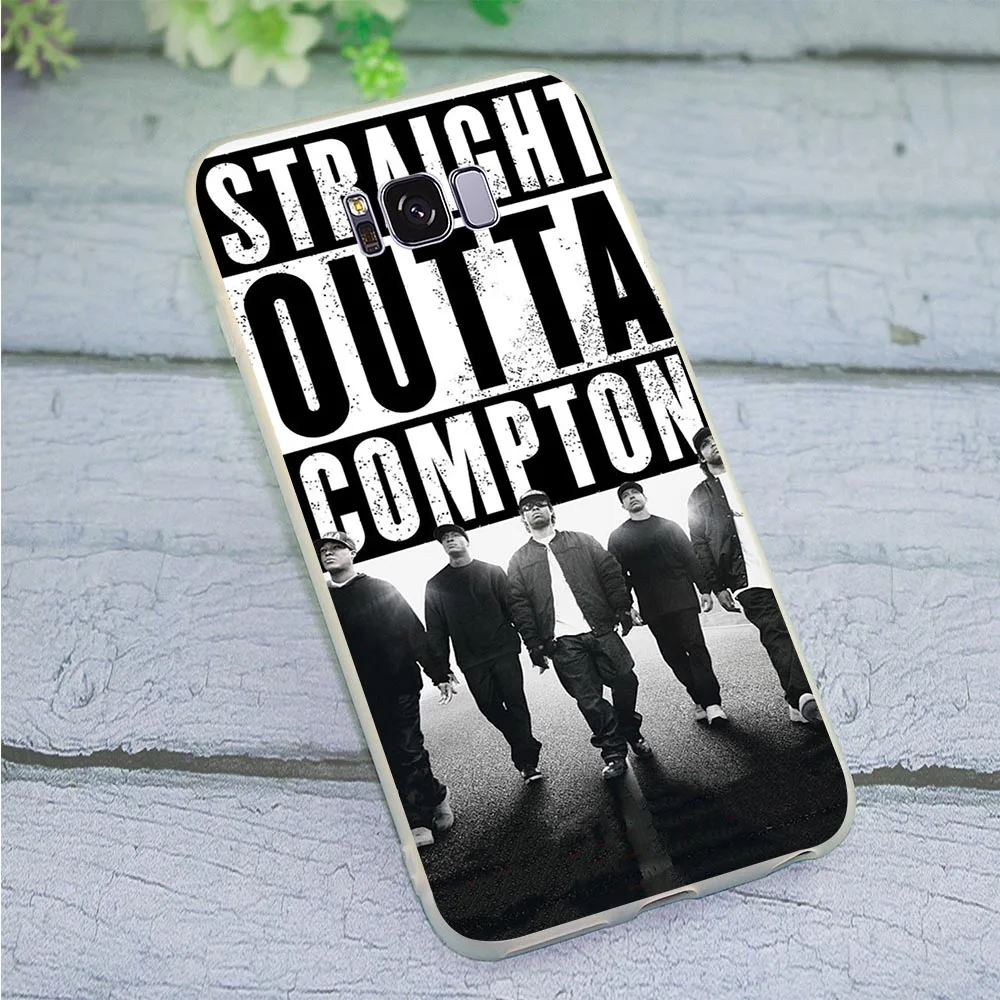 Cases Back Straight Outta Compton Phone Cover for Samsung Galaxy S9 Plus Case S10e M10 M20 M30 S7 Edge S6 S8 S10 Note 8 10 Slim | Мобильные
