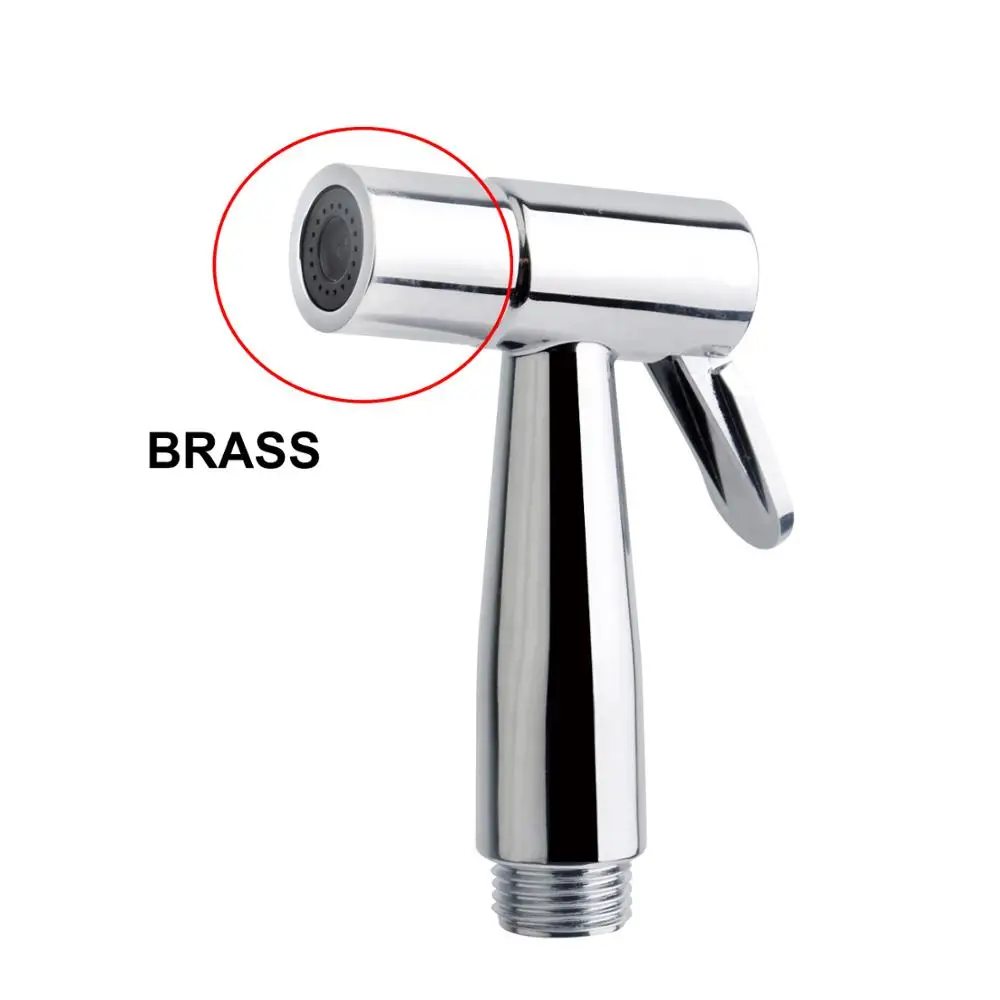 

Handheld Toilet Bidet Faucet Sprayer Stainless Steel Bathroom Hand Bidet Spraye Set Toilet Self Cleaning Shower Head No Punch