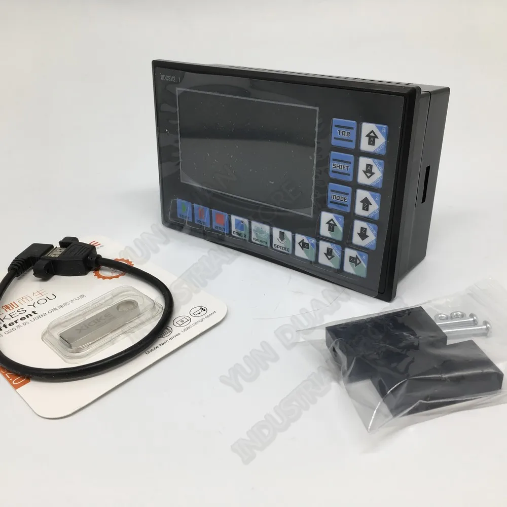 3/4 3 4 оси Автономный контроллер движения с ЧПУ интерфейс G код TFT 500 кГц USB MACH3 система MPG для шагового двигателя сервомаршрутизатор