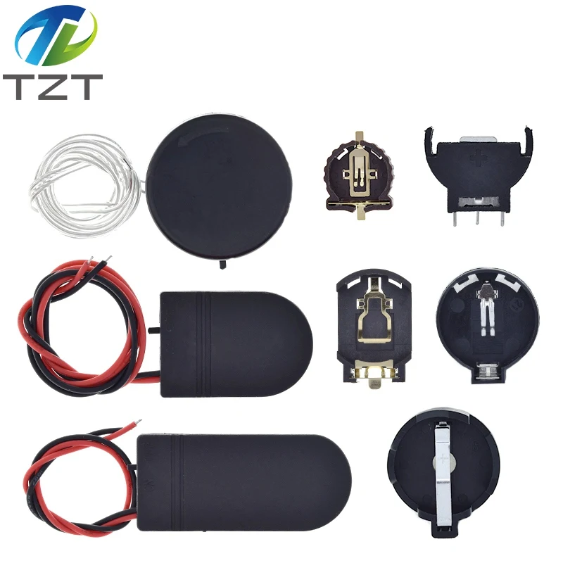TZT CR2032 CR2025 CR1220 Knopfzellenbatterie Sockel Halter Fall Abdeckung mit EIN-AUS-Schalter 3V 6V Batterie Aufbewahrungsbox – Detail 16