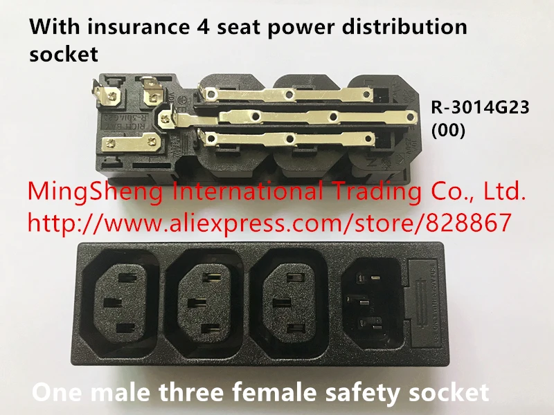 

Original new 100% import with insurance 4 seat power distribution socket R-3014G23 (00) one male three female safety socket