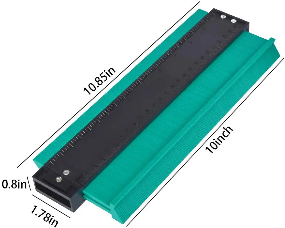 10Inch Blue 14/25/50 см датчик контура Пластик профиль копия контур датчики Стандартный Дерево Лазерная маркировочная инструмент в клеточку измерены в ненатянутом ламинат Плитки общий инструмент - Цвет: 10Inch Blue