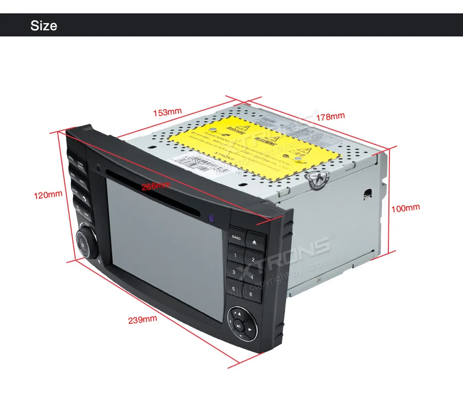 Discount 7" Android 9.0 4G+64G Car DVD Multimedia GPS Radio for Mercedes-Benz CLS-Class W219 2005-2006 (CLS-350/CLS-500/CLS-55 AMG) 27