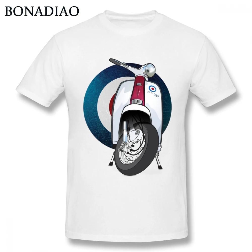 Awesome Target Logo Vespa футболка Италия скутер Футболка Мужская винтажная мотоциклетная графическая футболка большого размера