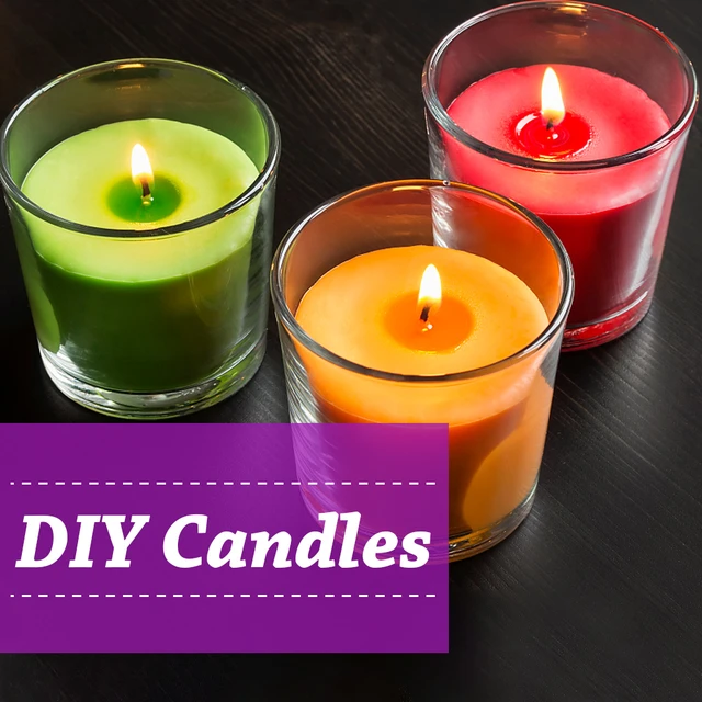 Color Soy Wax Candle Making, Multi Color Color Candles