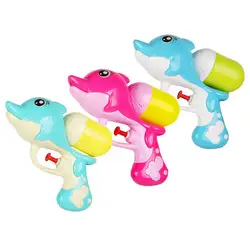 Детский мультяшный напорный водяной пистолет, Летний Пляжный водяной пистолет с дельфином, игрушки для игры в воду, дрифтинговые Водяные