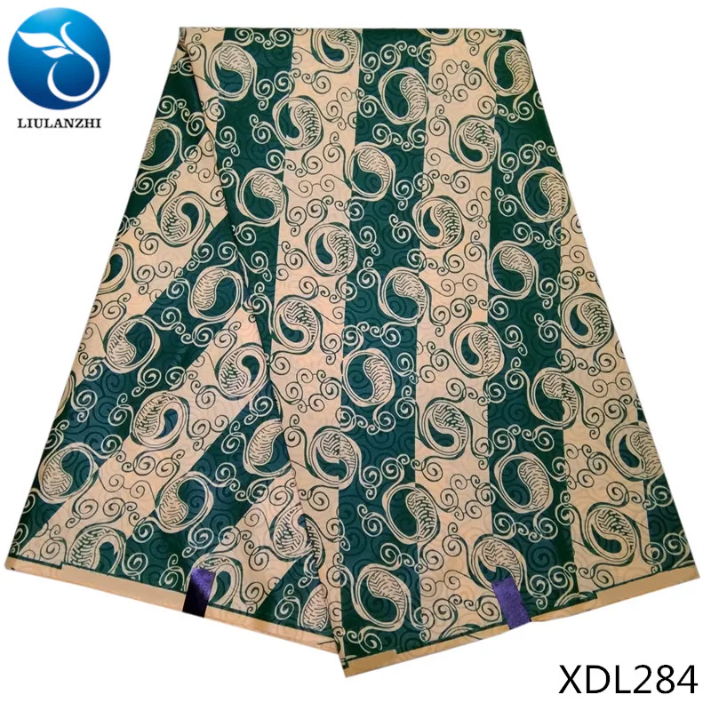 XDL284 LIULANZHI Африканский Воск 6 ярдов/партия настоящая вощеная ткань Анкара для женщин платье последний стиль принты Анкара воск полиэстер XDL270-XDL291 - Цвет: XDL284
