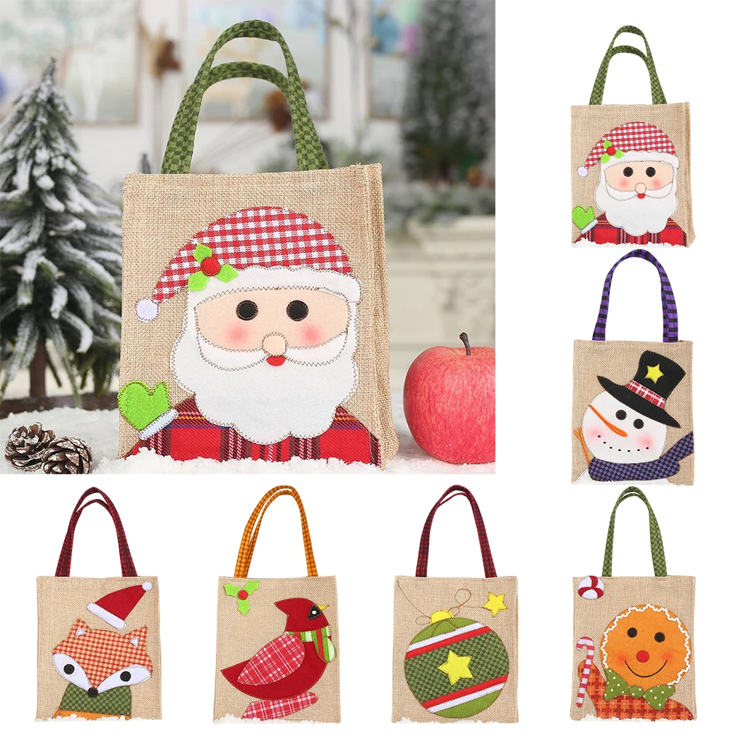 Фетровая льняная Подарочная сумка ручной работы креативный мультяшный