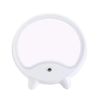 

LED Mirror Light Adjustable With Facial Steamer Humidifier Mist Sprayer Function Table desktop Up Mirror white